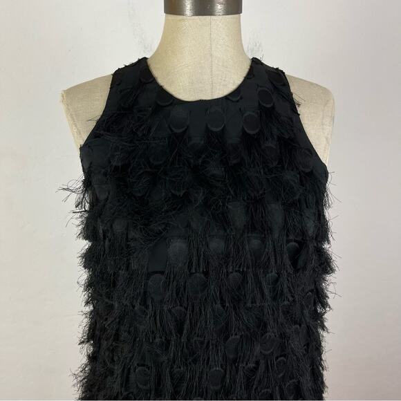 Anthropologie Roxie Textured Feather Fringe Dress - Picture 4 of 8